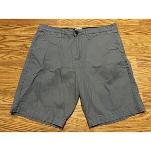 Jachs Men's Flat‎ Front Chino Shorts Size 34 Gray 9" Inseam